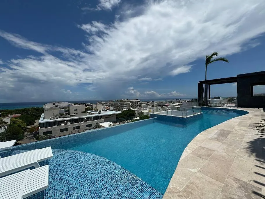 Daire M-403 Brand New Studio, Ocean View Terrace, Pool And Gym Playa del Carmen