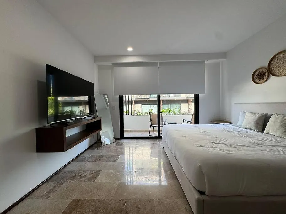 Daire M-403 Brand New Studio, Ocean View Terrace, Pool And Gym Playa del Carmen Meksika